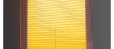Żółta plisa okienna 